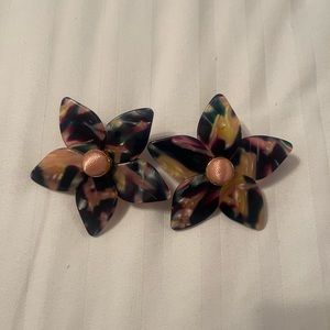 Baublebar Purple Flower Shape Earrings